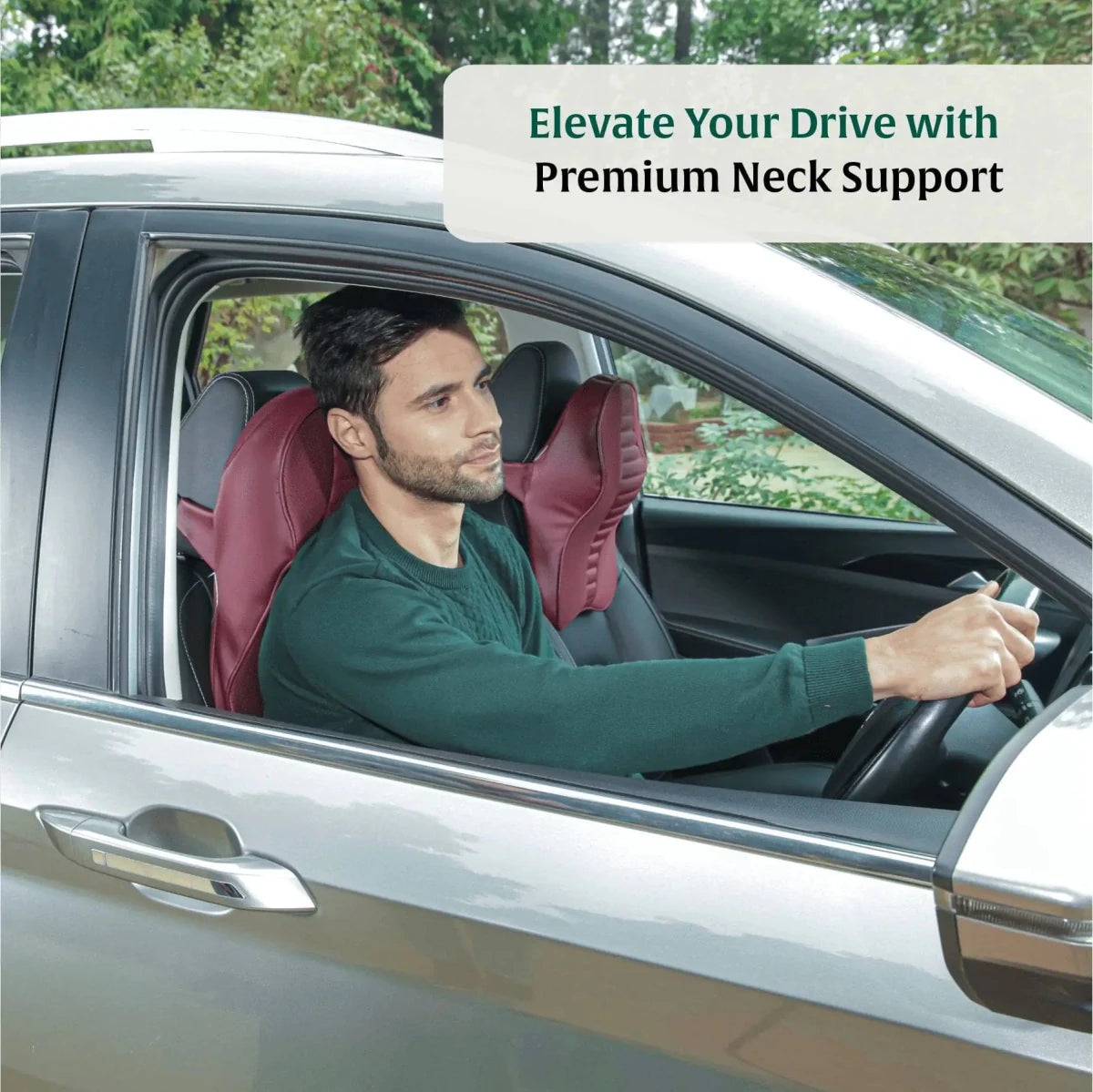 Zencurve Car Neckrest - Travel Pillow - The White Willow