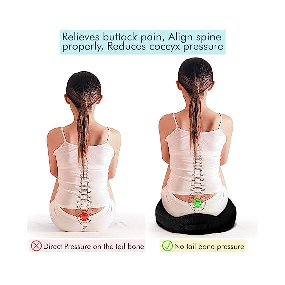 Agilio - Coccyx Tailbone Support Seat Cushion Support The White Willow 