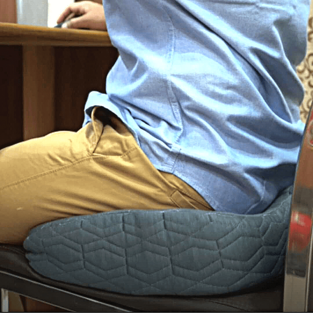 Agilio - Coccyx Tailbone Support Seat Cushion Support The White Willow Grey High Resilience Foam 