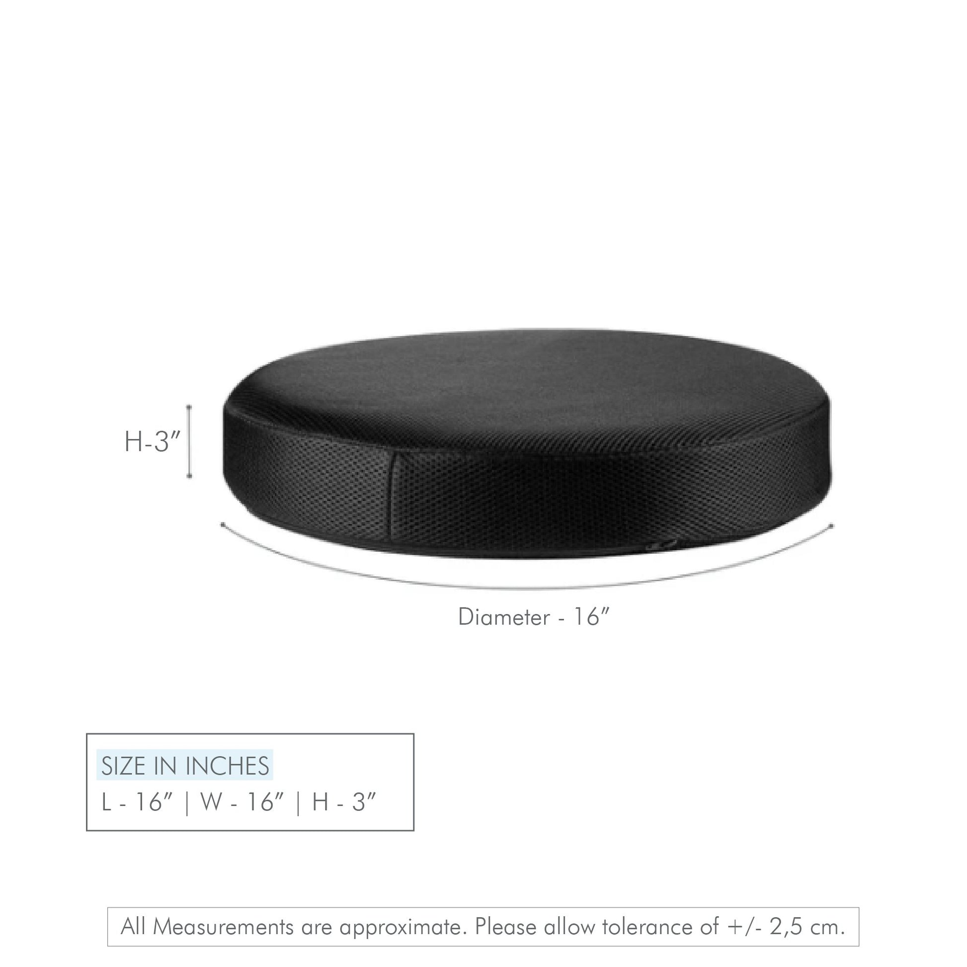 PoshRest Round Seat Pads - Seat Cushion - The White Willow