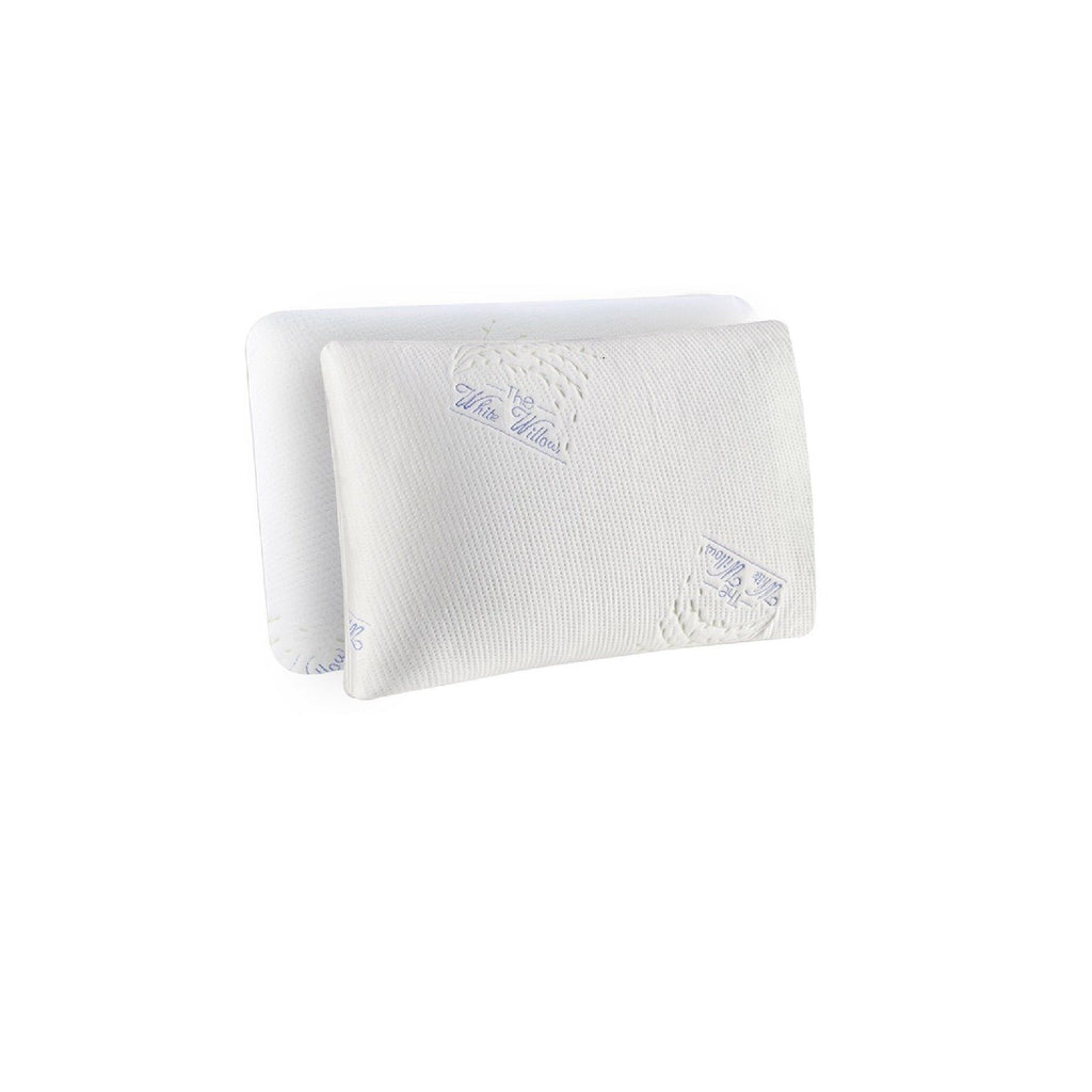 Amour - Mr. & Mrs. Combo - Memory Foam Regular Sleeping Pillows - Medium Firm - The White Willow