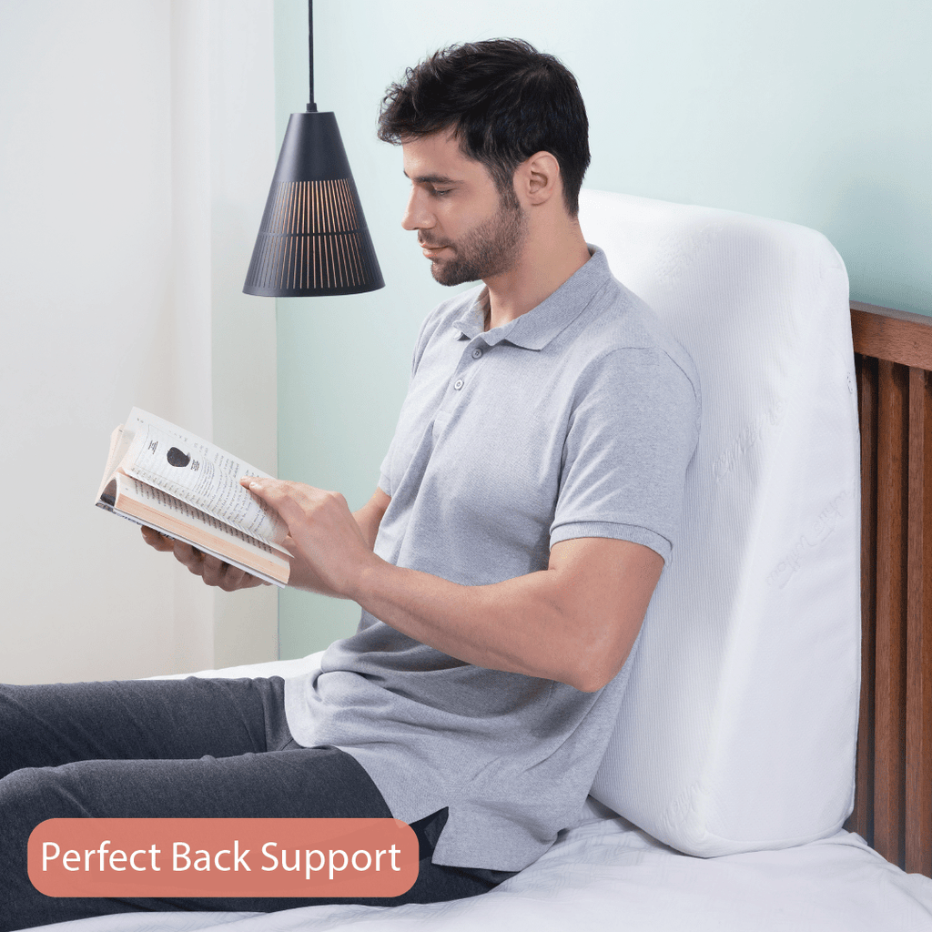 High resilient Platform Wedge Memory Foam pillow for leg pain-The White  Willow.