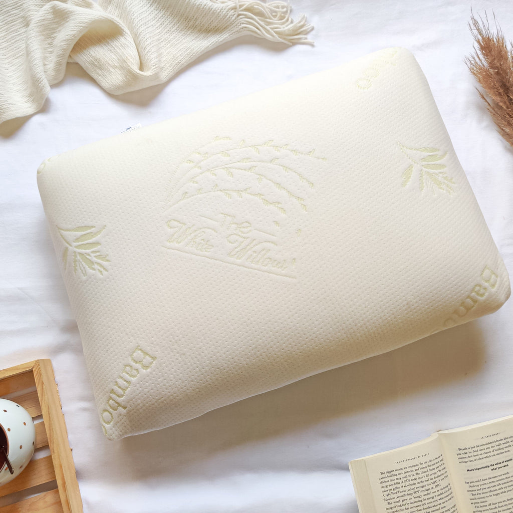Aspen - Cooling Gel Memory Foam Pillow - Regular - Medium Firm Pillows The White Willow 