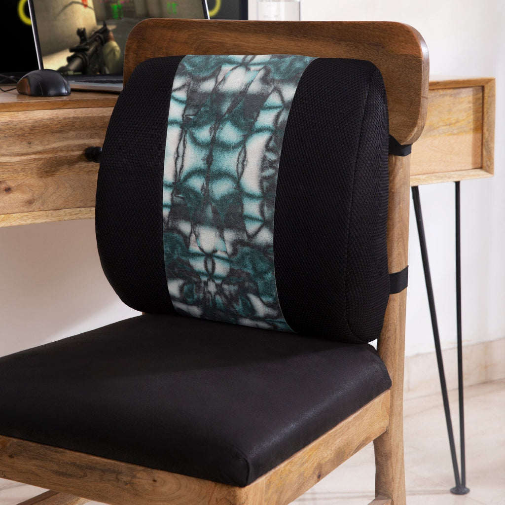 Black Panther - Memory Foam Lumbar Backrest Chair Pillow - Full Back support - Medium Firm Support The White Willow Blaze 