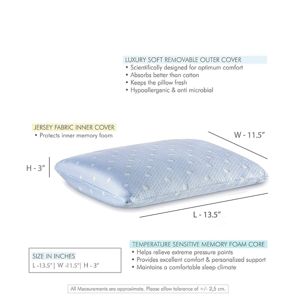 Commuter - Travel Combo - Memory Foam Travel Neck Pillow, Travel Lumber Support Pillow & Camping Pillow - Medium Firm - The White Willow