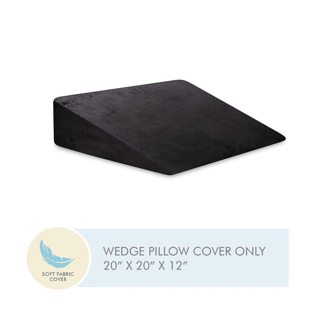 Cooling Gel Memory Foam & HR Foam Bed Wedge Pillow Cover Only - The White Willow