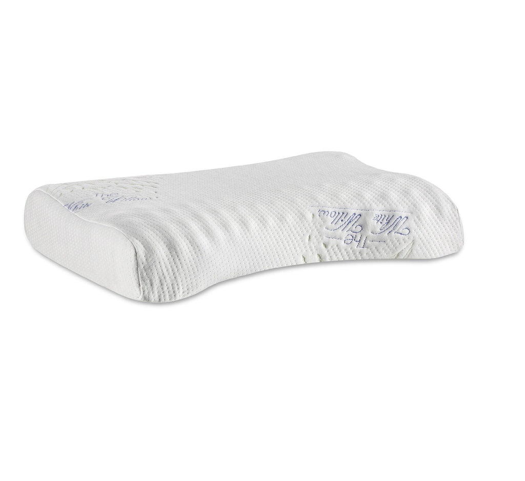 Hazel - Memory Foam Cervical Orthopedic Bed Pillow - Contour - Medium Firm - The White Willow