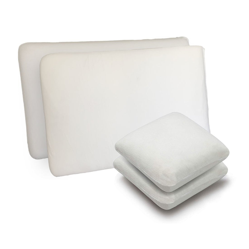 House Warming Combo - Memory Foam Bed Pillows & Cushions - Medium Firm - The White Willow