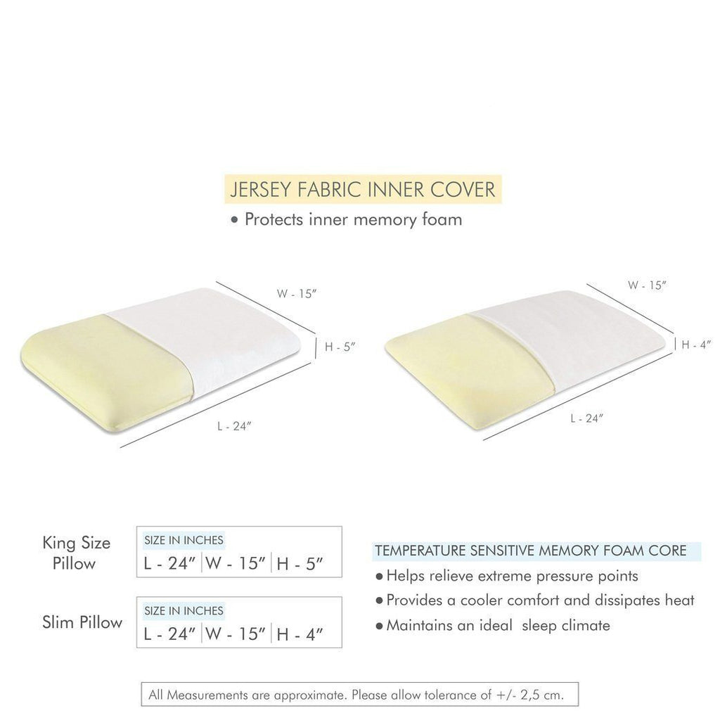 House Warming Combo - Memory Foam Bed Pillows & Cushions - Medium Firm - The White Willow