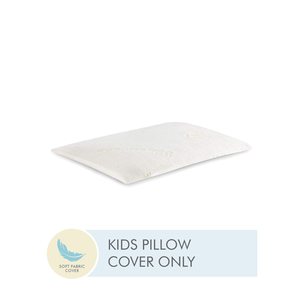 Memory Foam Kids Pillow - Ultra Thin - Soft - Cover Only - The White Willow