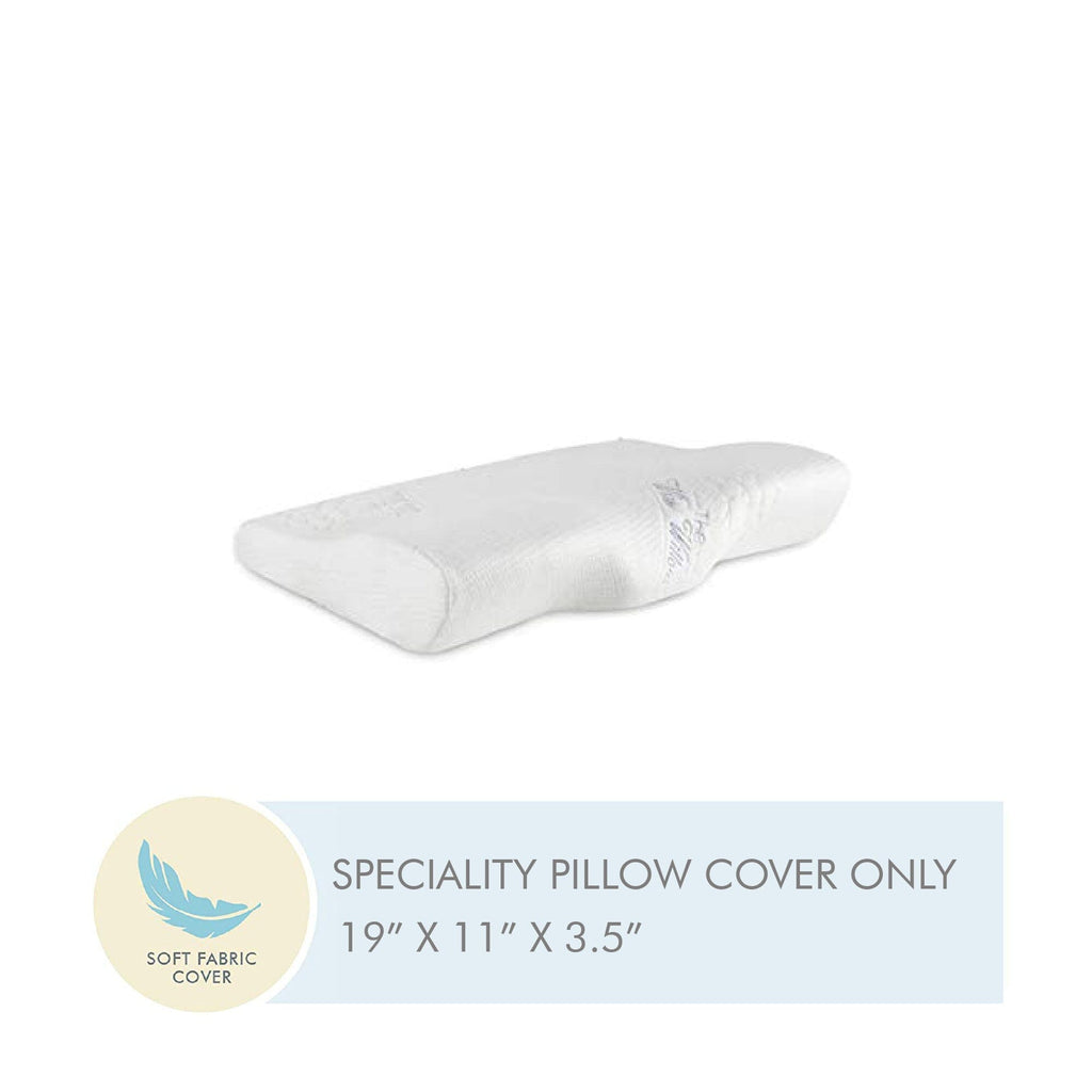 Memory Foam Neck Pillow - Special Contour - Cover Only Pillow Cover The White Willow Standard Size Multi 
