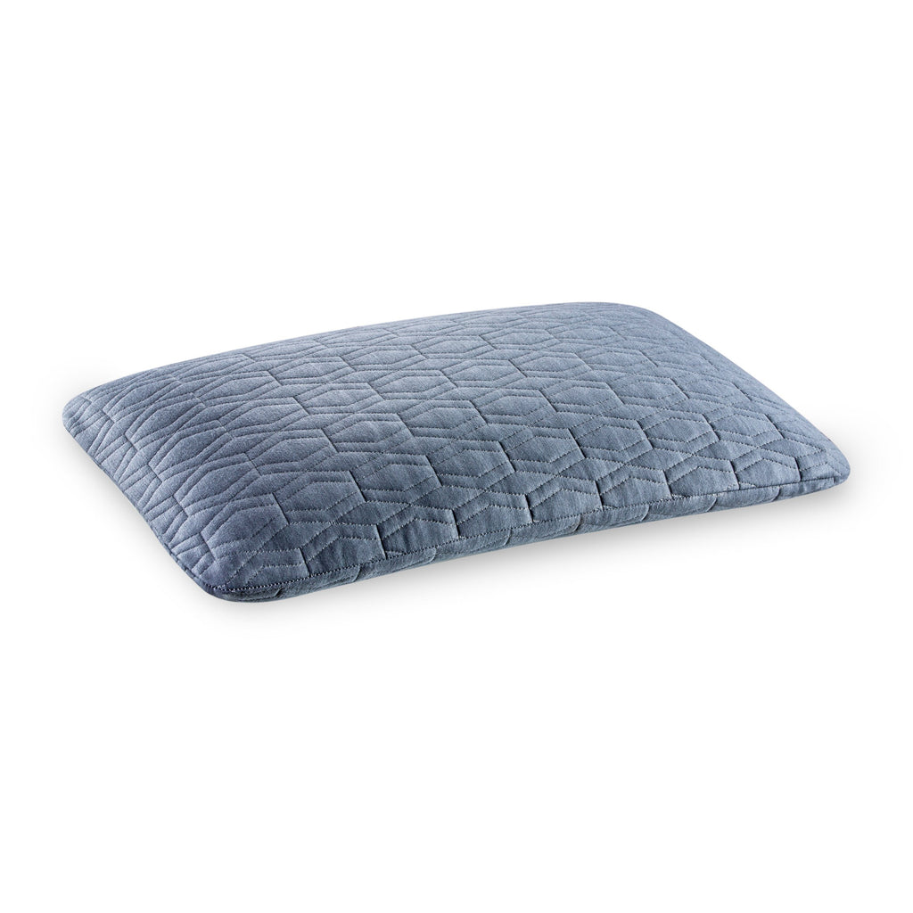 Perry - Cooling Gel Memory Foam Pillow - Slim - Medium Firm Pillows The White Willow Grey 