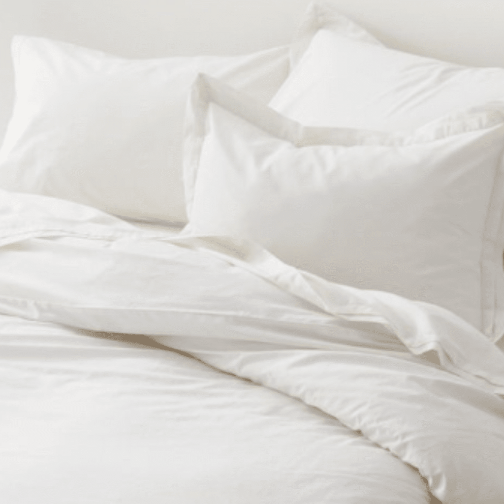 Premium Organic Cotton Pillow Covers- Pack of 2 The White Willow 27L x 20W Inches White 