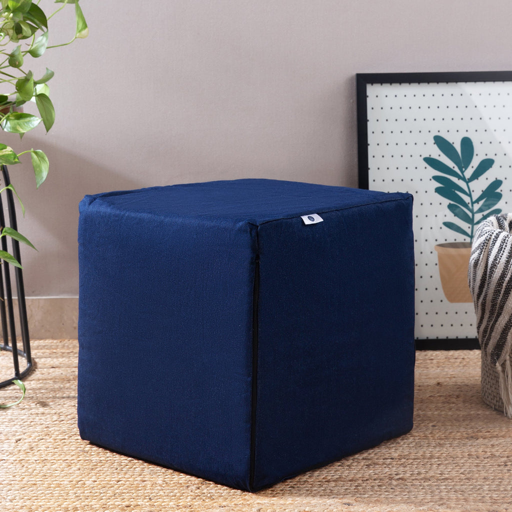 Pyrus - High Resilience Foam - Foot Rest Cube Ottoman Cushion - Firm - The White Willow