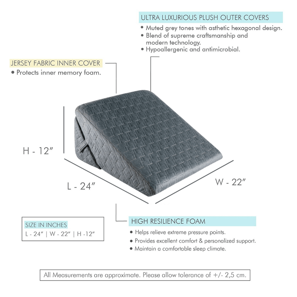 Foam wedge pillow sales bed bath beyond