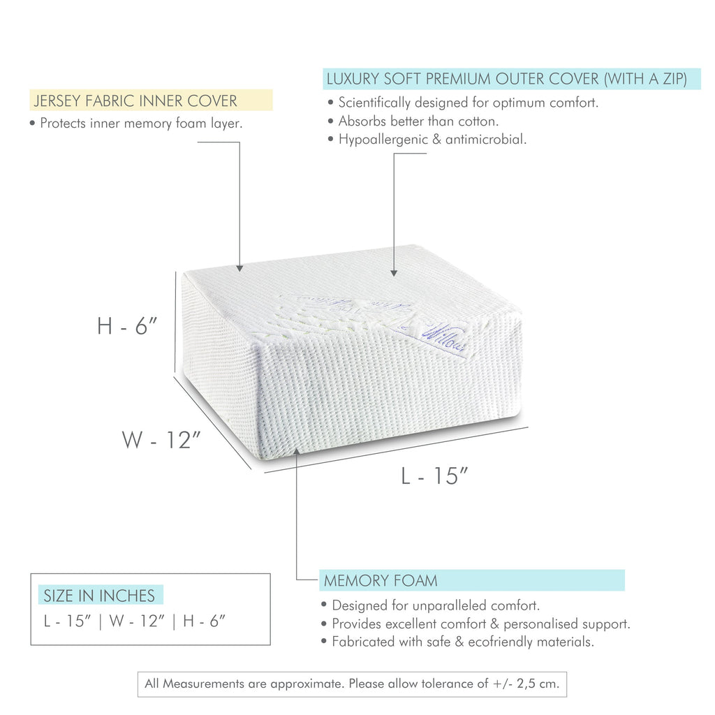 Rubik - Memory Foam - Cube Pillow - Medium Firm - The White Willow