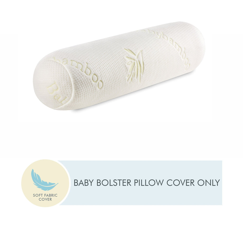 Soft Fabric Baby Bolster Cover Only With Zip Closure - 23" x 5.5" x 5.5" - The White Willow