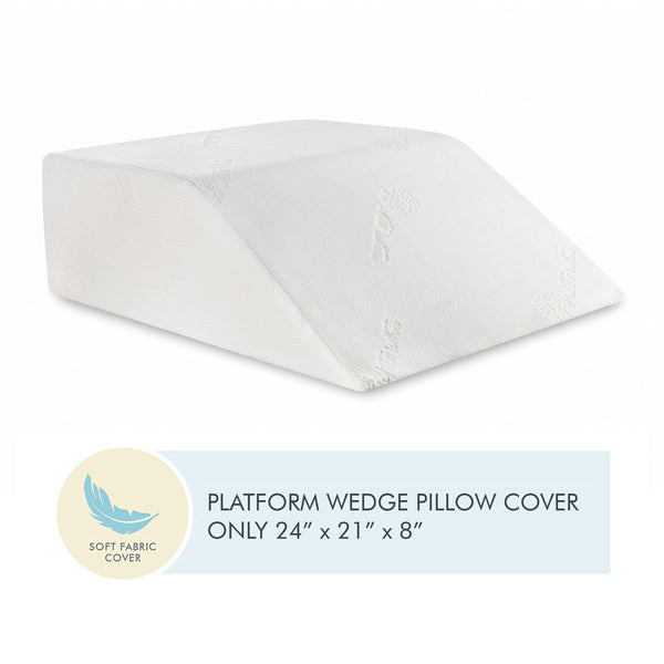 Soft Fabric Cover For Platform Wedge With Zip Closure Case - 24" X 21" X 8" - The White Willow