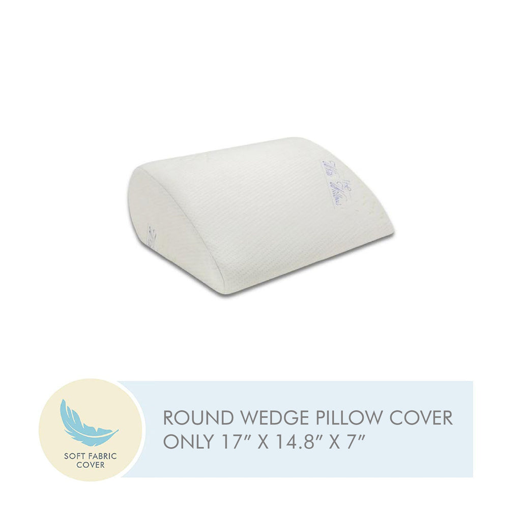 Soft Fabric Cover For Round Wedge With Zip Closure Case 17" X 14.8" X 7" - The White Willow
