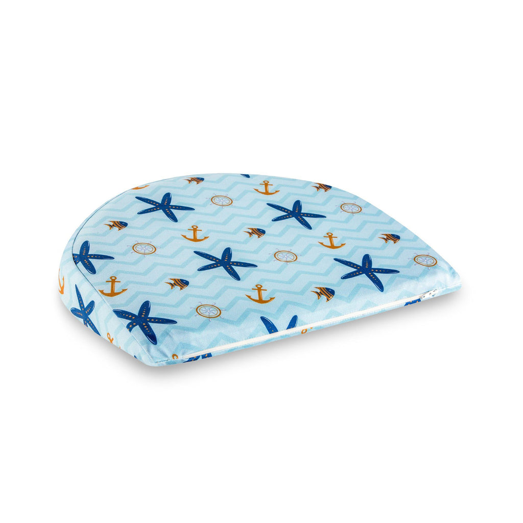 Star Fish - Soft Foam - C Shaped Baby Crib Wedge Pillow - Special Inclined - Medium Firm - The White Willow