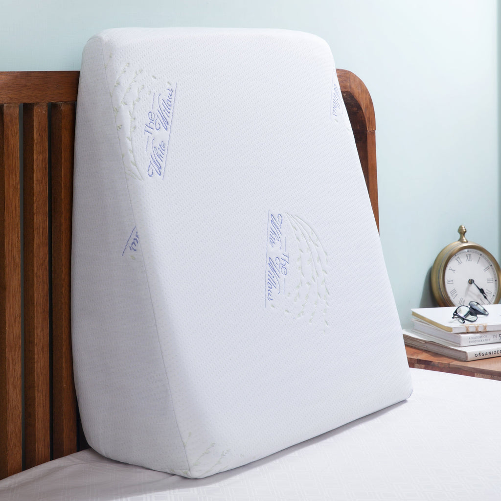 Terra- Cooling Gel Egg Crate & HR Foam Bed Wedge Pillow - Medium Firm Bed Wedge The White Willow 