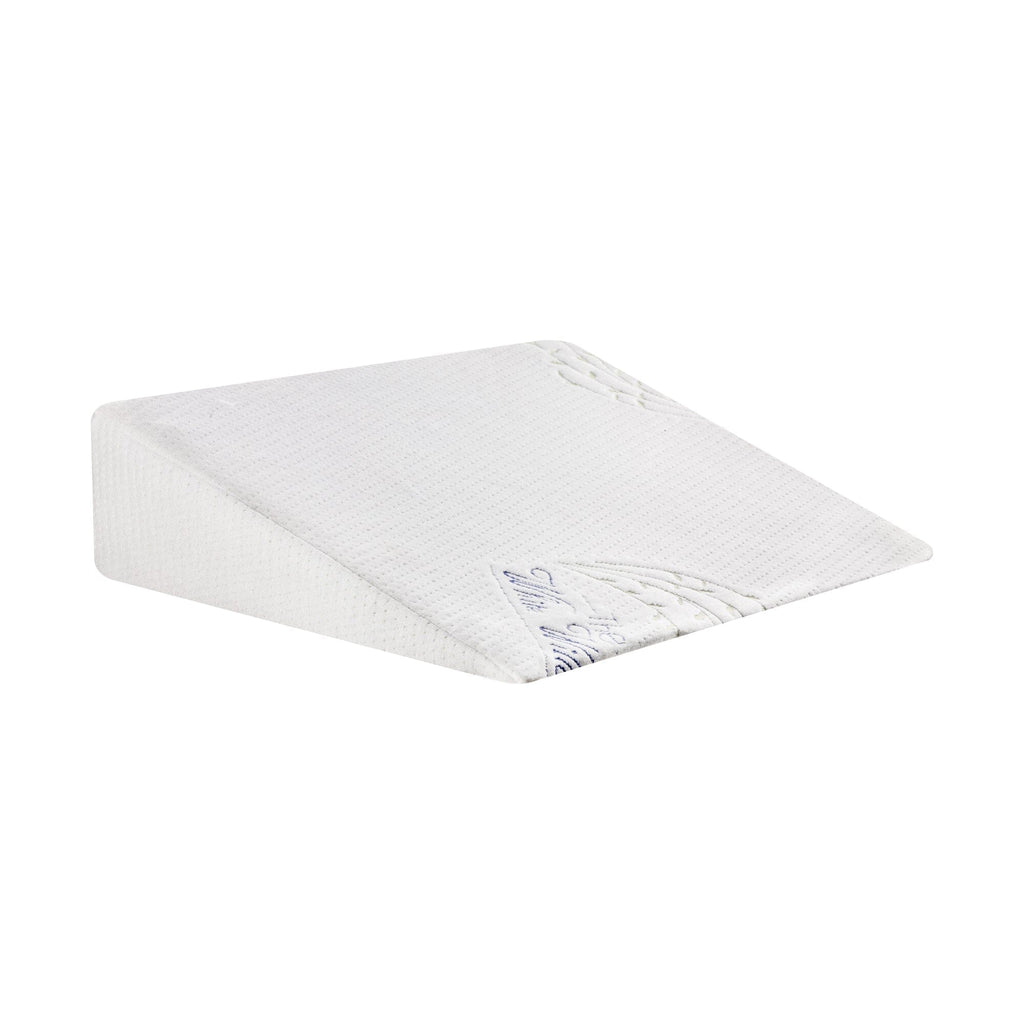 Terra- Cooling Gel Egg Crate & HR Foam Bed Wedge Pillow - Medium Firm Support The White Willow 