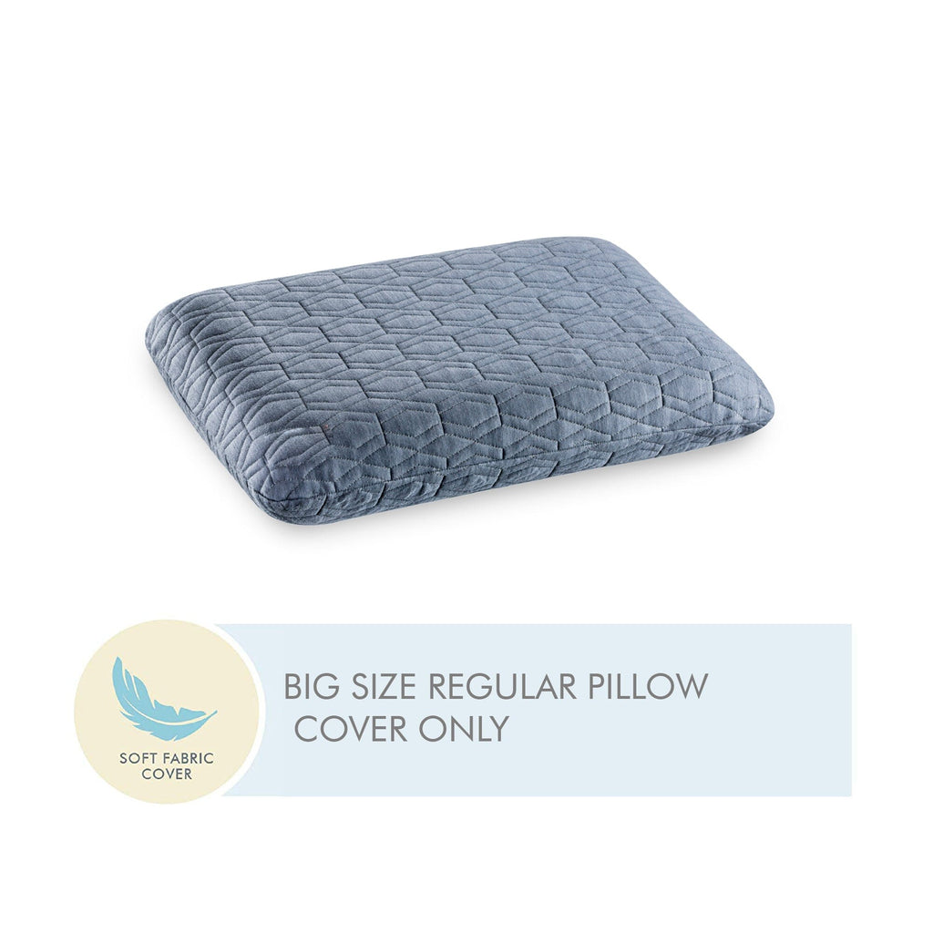 XXL King Size Regular Pillow Cover Only Pillow Cover The White Willow XXL King-5"H-Thick Grey 